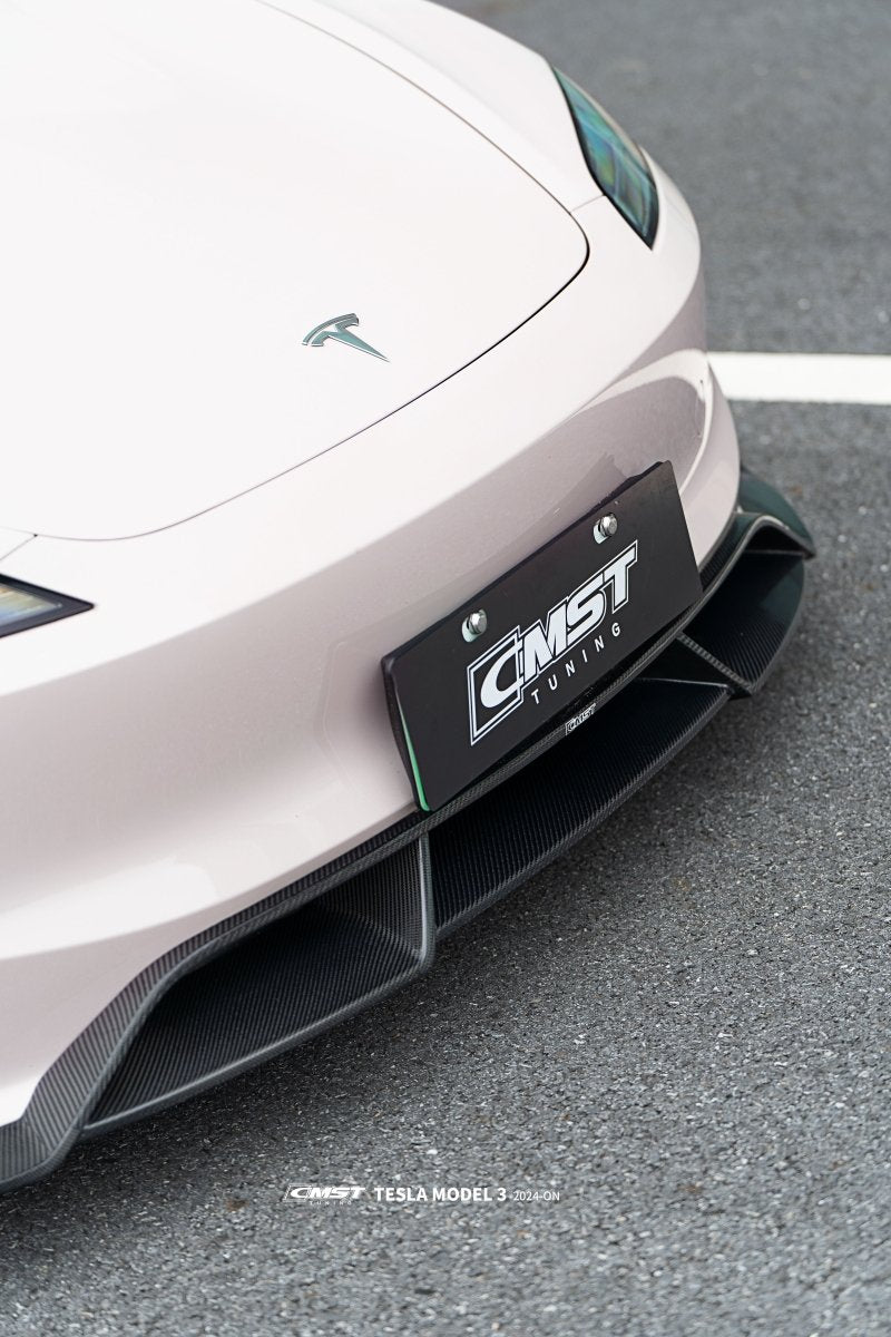 CMST - TESLA MODEL 3 CARBON FIBRE FRONT LIP SPLITTER V1