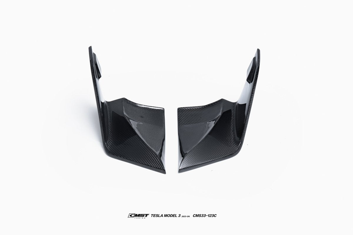 CMST - TESLA MODEL 3 CARBON FIBRE REAR DIFFUSER & CANARDS