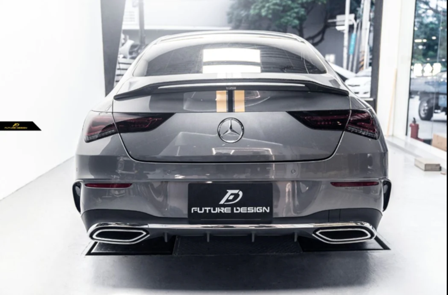 FUTURE DESIGN - MERCEDES BENZ C118 C250 CLA 35 CLA 45 CARBON FIBRE REAR SPOILER GT STYLE FUTURE DESIGN