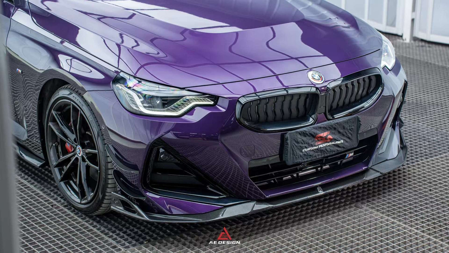 AE DESIGN - BMW 2 SERIES G42 M240I CARBON FIBRE FRONT LIP