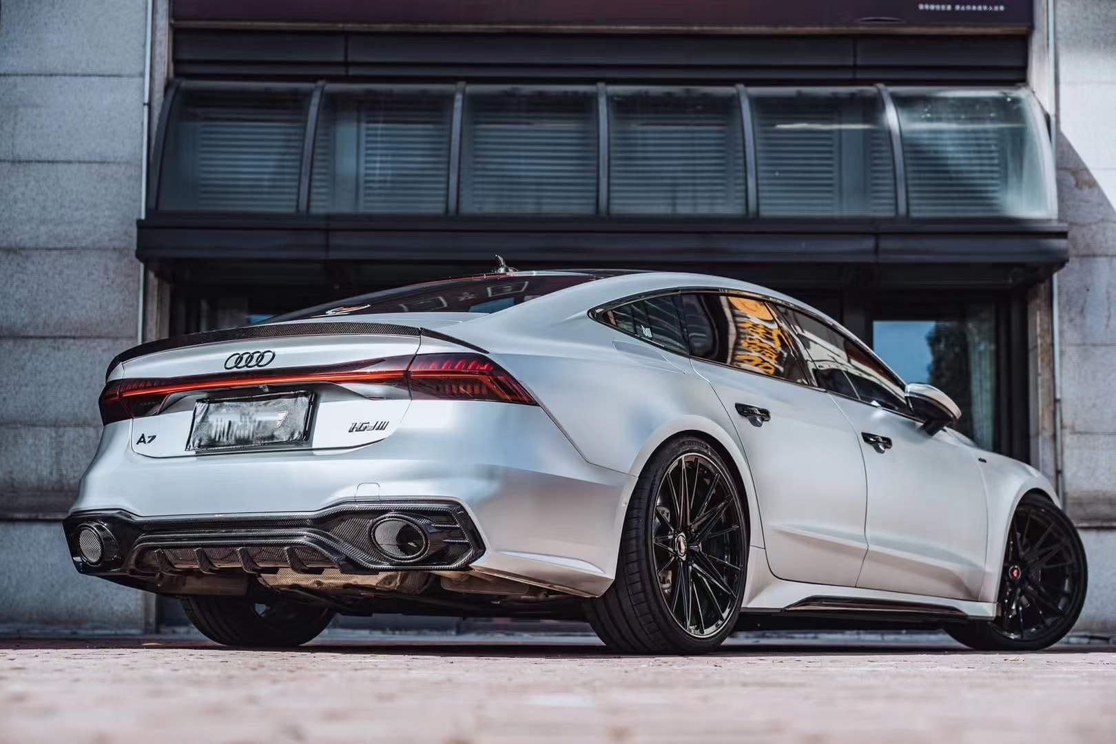 AERO CARBON - AUDI A7 / S7 C8 2018+ CARBON FIBRE REAR DIFFUSER BX STYLE - Aero Carbon UK