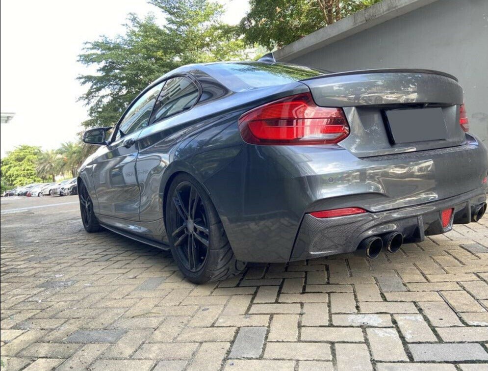 AERO CARBON - BMW 2 SERIES F22 CARBON REAR LED DIFFUSER AERO CARBON