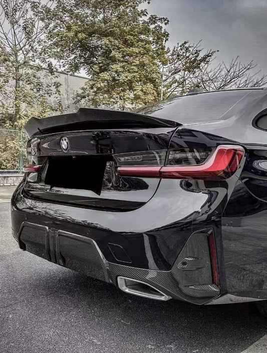 AERO CARBON - BMW 3 SERIES G20 LCI 22+ CARBON FIBRE M PERFORMANCE STYLE REAR DIFFUSER - Aero Carbon UK