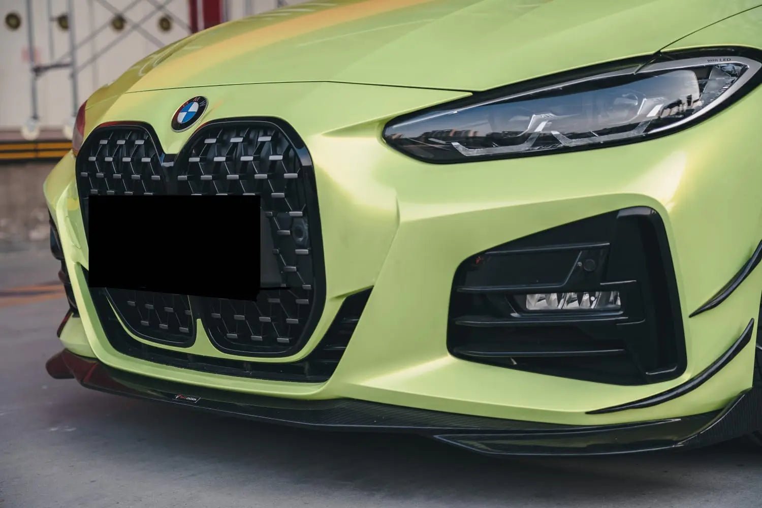 AERO CARBON - BMW 4 SERIES G22 TK STYLE CARBON FRONT LIP AERO CARBON