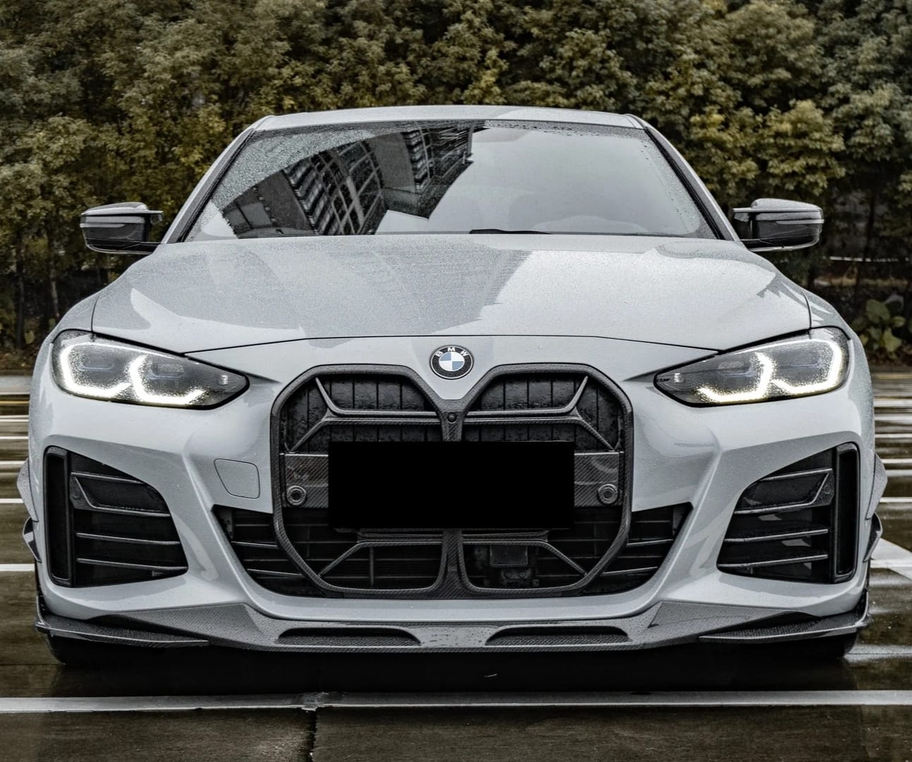 AERO CARBON - BMW 4 SERIES G26 GRAN COUPE CSL CARBON FRONT GRILL AERO CARBON