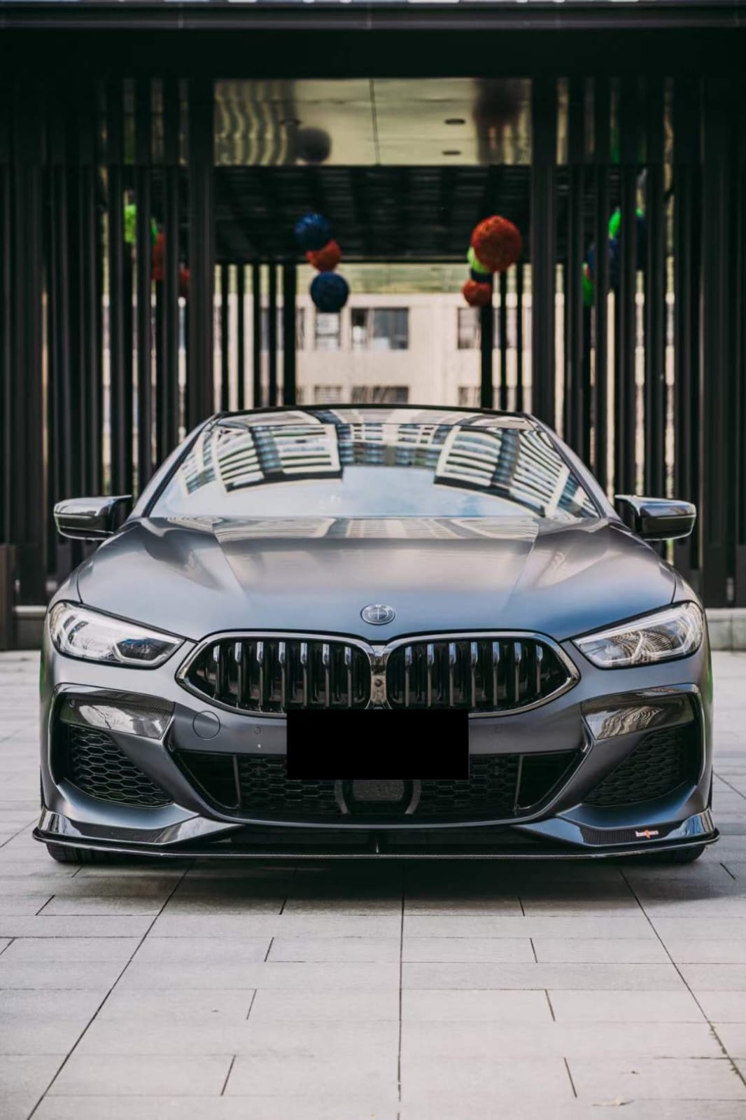 AERO CARBON - BMW 8 SERIES G16 GRAN COUPE CARBON FIBRE FRONT LIP AC STYLE AERO CARBON