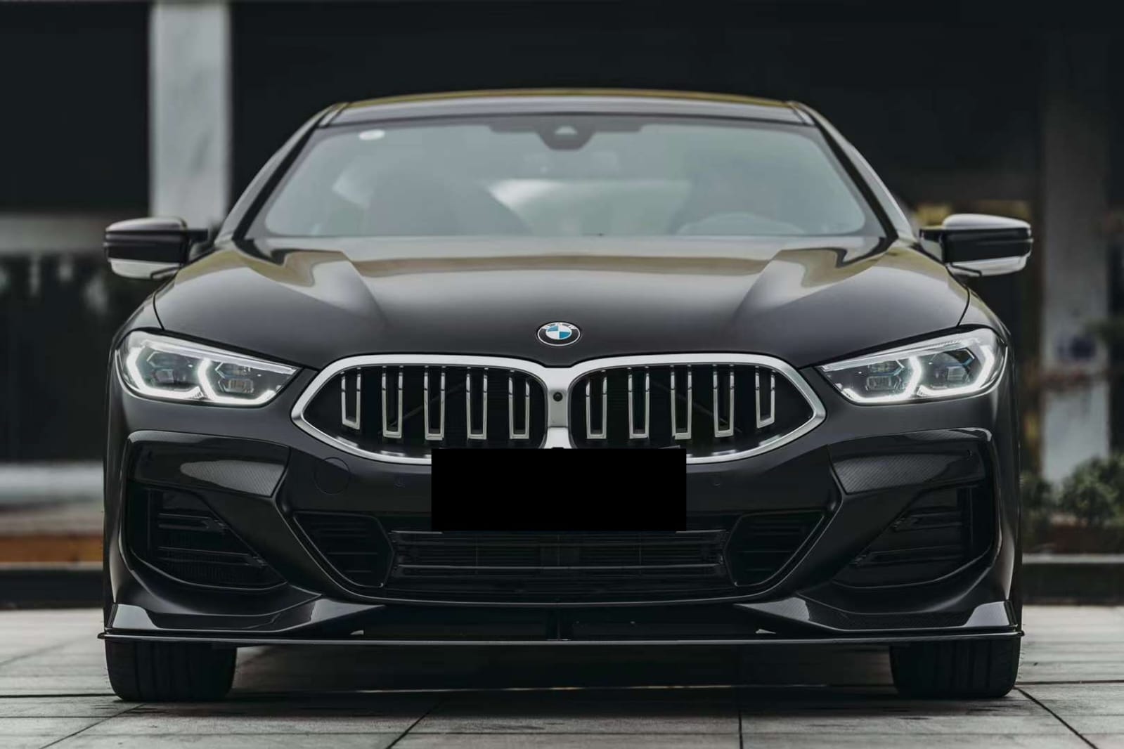 AERO CARBON - BMW 8 SERIES G16 GRAN COUPE CARBON FIBRE FRONT LIP AC STYLE AERO CARBON