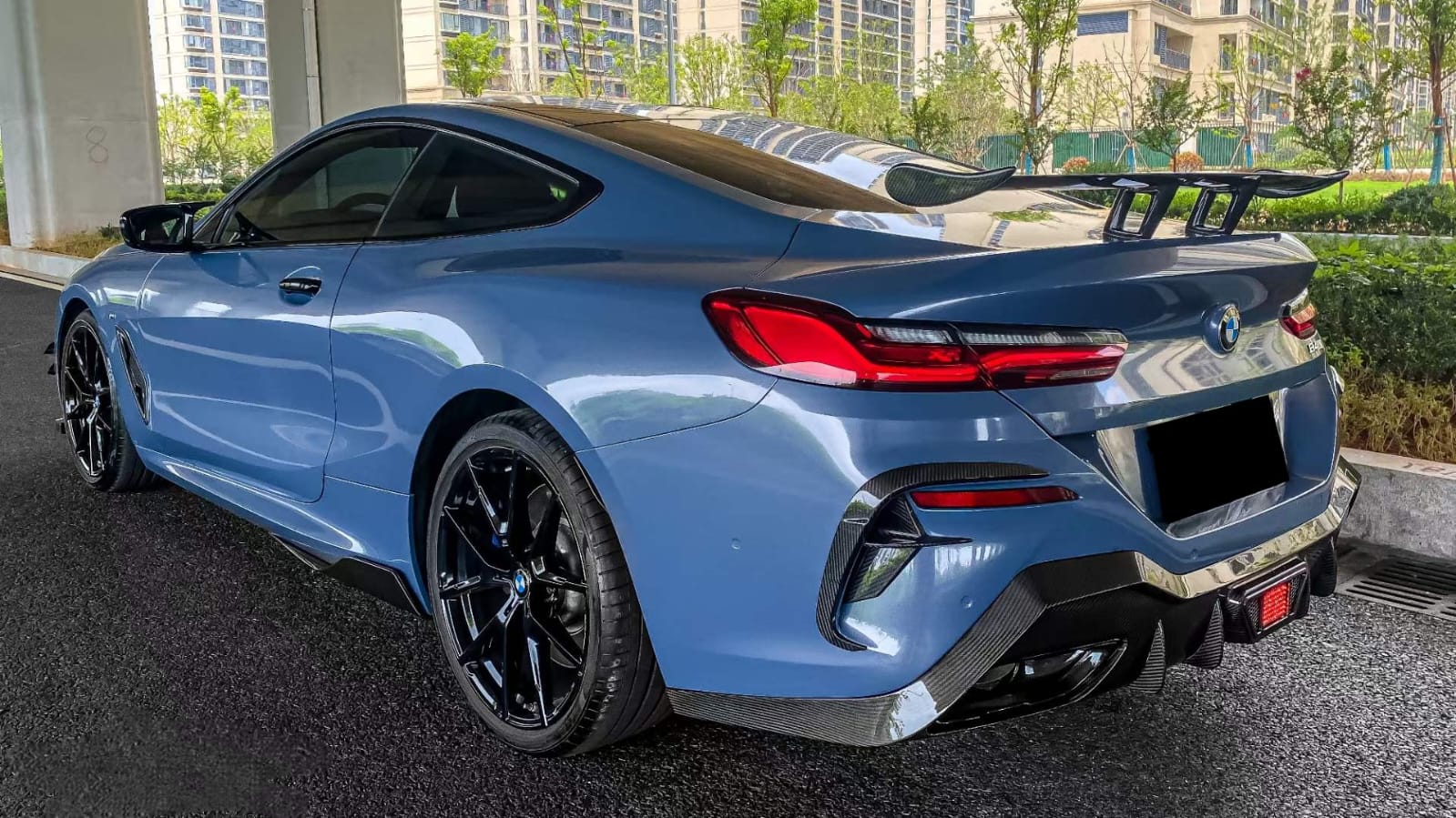 AERO CARBON - BMW 8 SERIES G16 GRAN COUPE CARBON FIBRE REAR DIFFUSER AC STYLE AERO CARBON