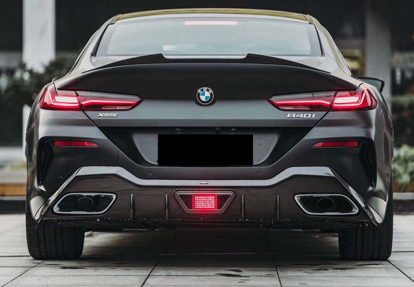 AERO CARBON - BMW 8 SERIES G16 GRAN COUPE CARBON FIBRE REAR DIFFUSER AC STYLE AERO CARBON