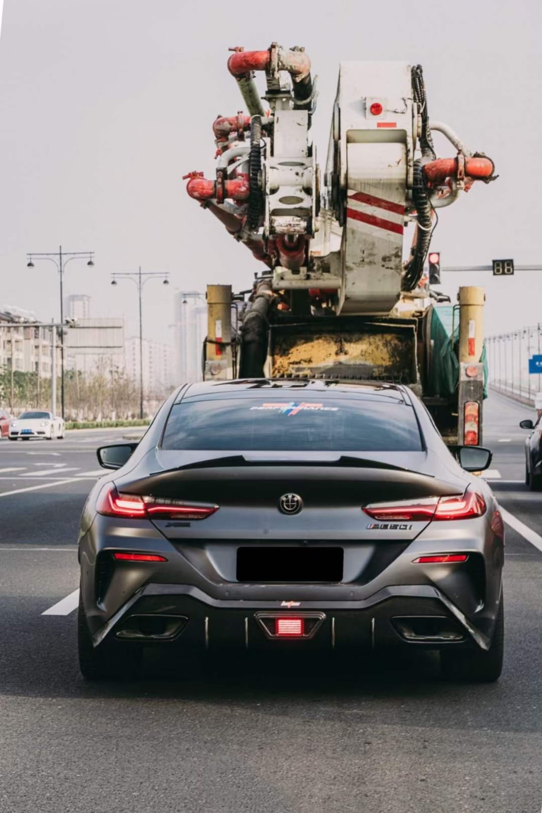 AERO CARBON - BMW 8 SERIES G16 GRAN COUPE CARBON FIBRE REAR DIFFUSER AC STYLE AERO CARBON