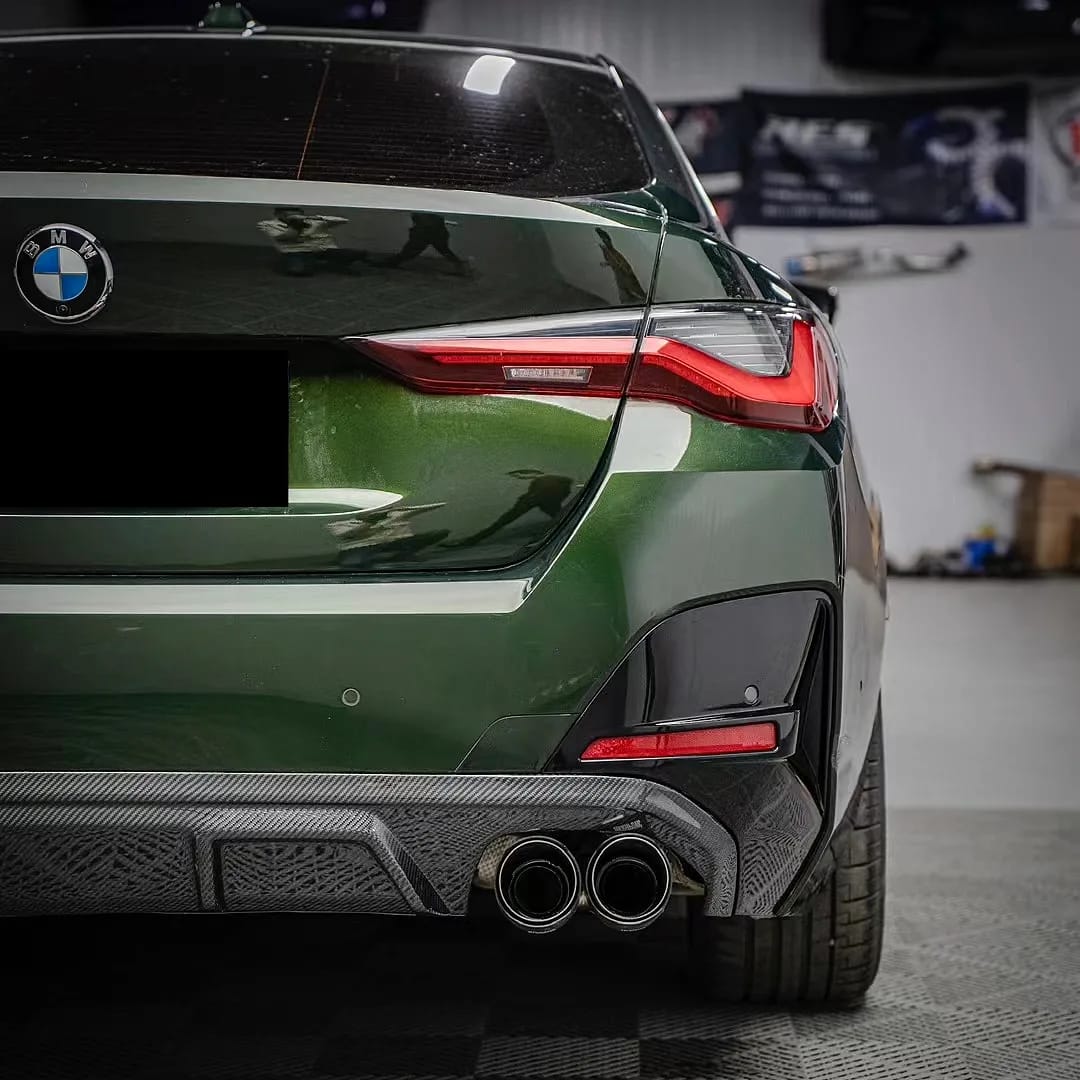 AERO CARBON - BMW G26 4 SERIES GRAN COUPE CARBON DIFFUSER + EXHAUST TIPS AERO CARBON