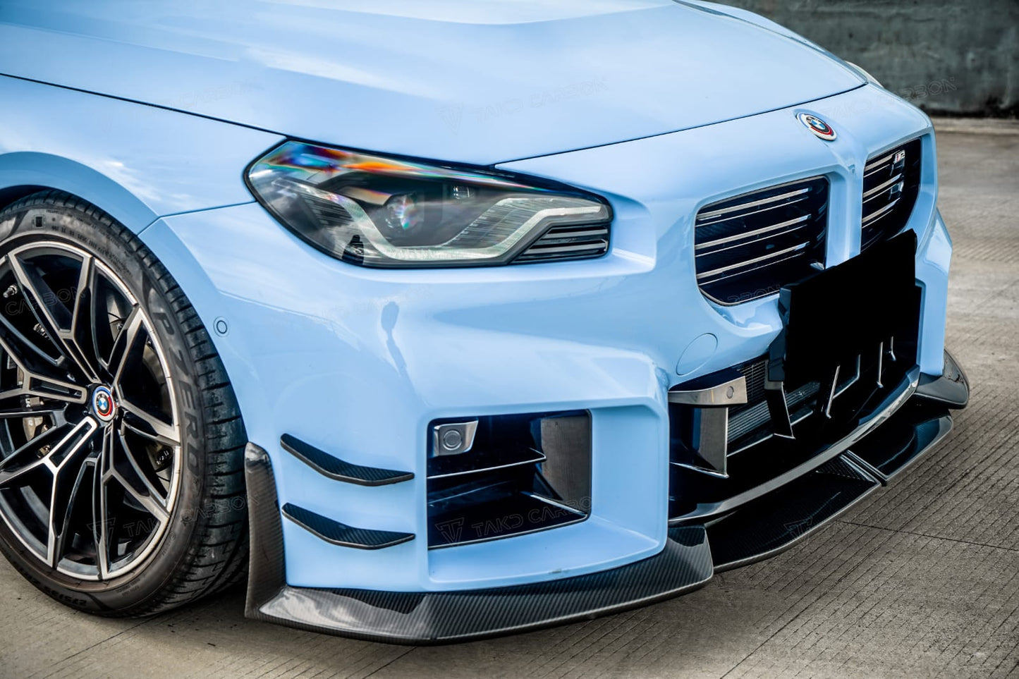 AERO CARBON - BMW M2 G87 CARBON FIBRE FRONT LIP TK STYLE - Aero Carbon UK