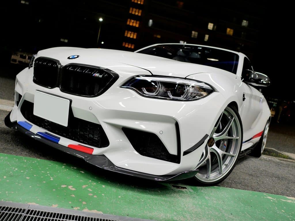 AERO CARBON - BMW M2C F87 DRY CARBON FIBRE FRONT LIP CS STYLE - Aero Carbon UK