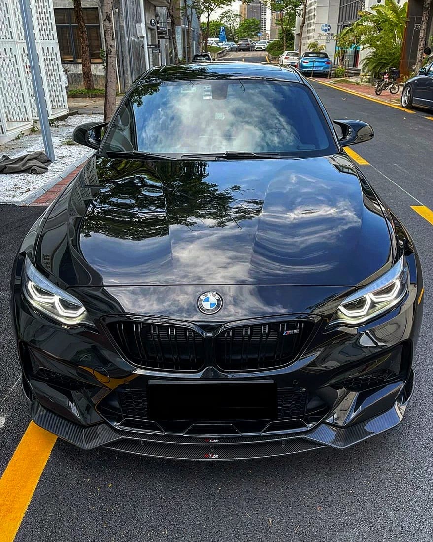 AERO CARBON - BMW M2C F87 DRY CARBON FIBRE FRONT LIP TK STYLE - Aero Carbon UK