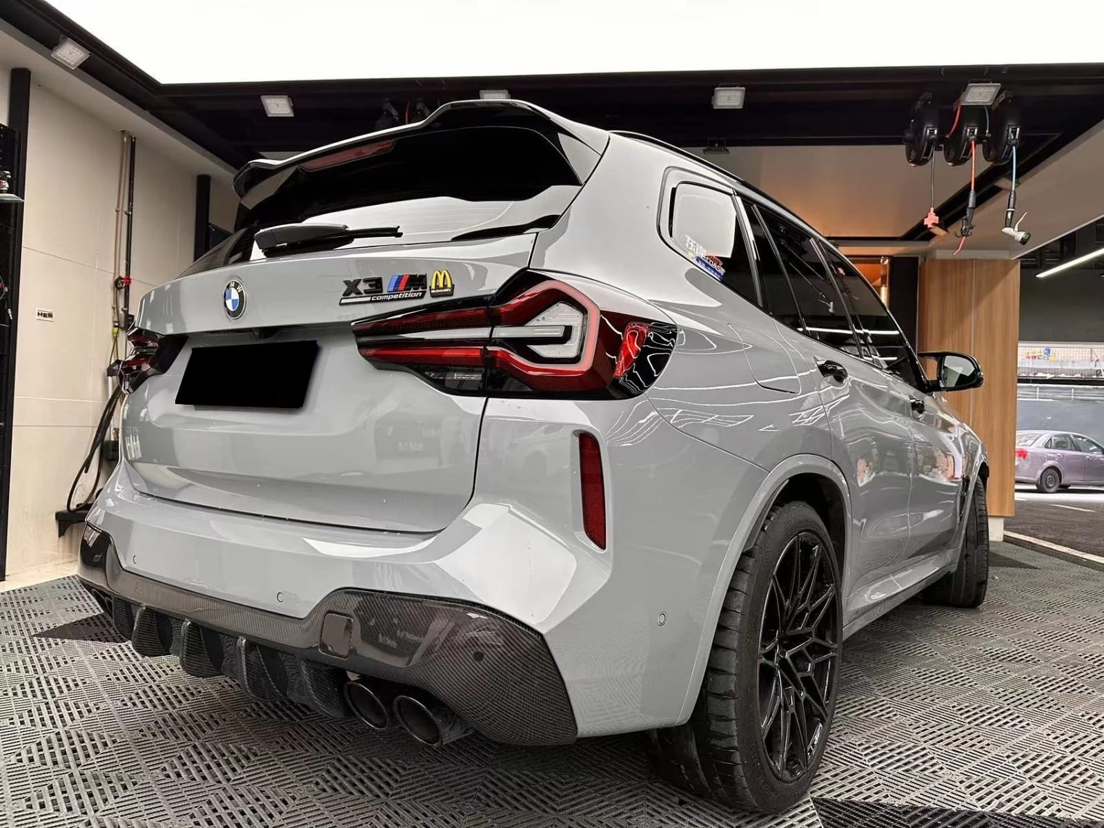 AERO CARBON - BMW X3M F97 LCI 2022+ CARBON REAR DIFFUSER MT STYLE AERO CARBON