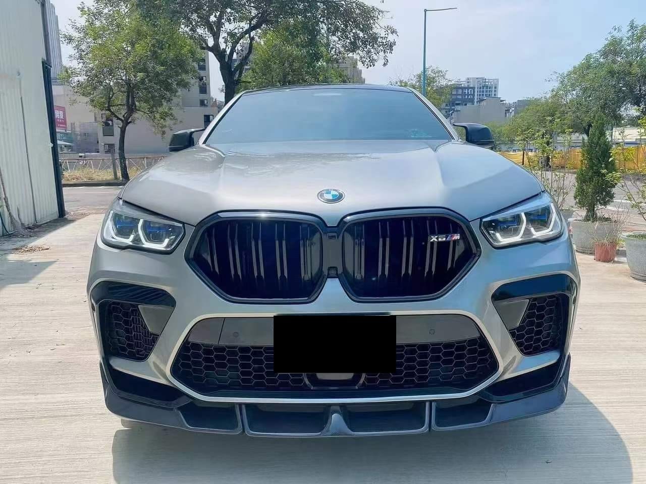 AERO CARBON - BMW X6M F96 CARBON FIBRE FRONT LIP LT STYLE - Aero Carbon UK