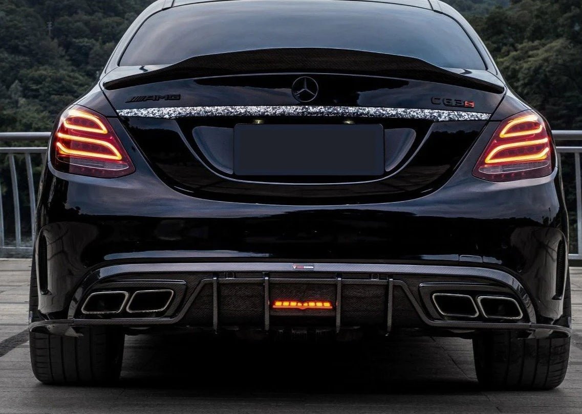 AERO CARBON - MERCEDES C CLASS W205 C63 C63S CARBON FIBRE DIFFUSER - Aero Carbon UK