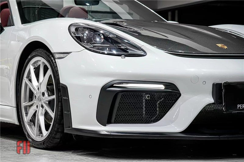 AERO CARBON - PORSCHE 718 CAYMAN TO GT4 CONVERSION FRONT BUMPER - Aero Carbon UK