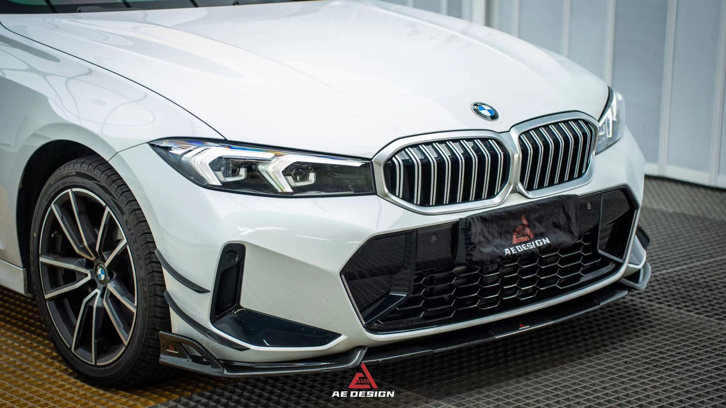 AERO DESIGN - BMW G20 LCI 3 SERIES CARBON FIBRE FRONT LIP SPLITTER - Aero Carbon UK