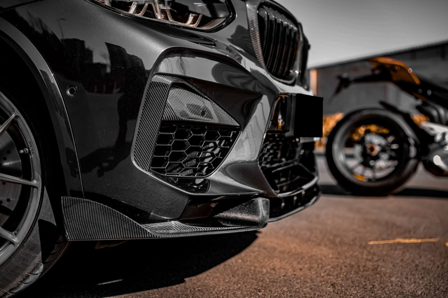 AERO DESIGN - BMW X3M F97 / X4M F98 CARBON FRONT LIP Aero Carbon UK