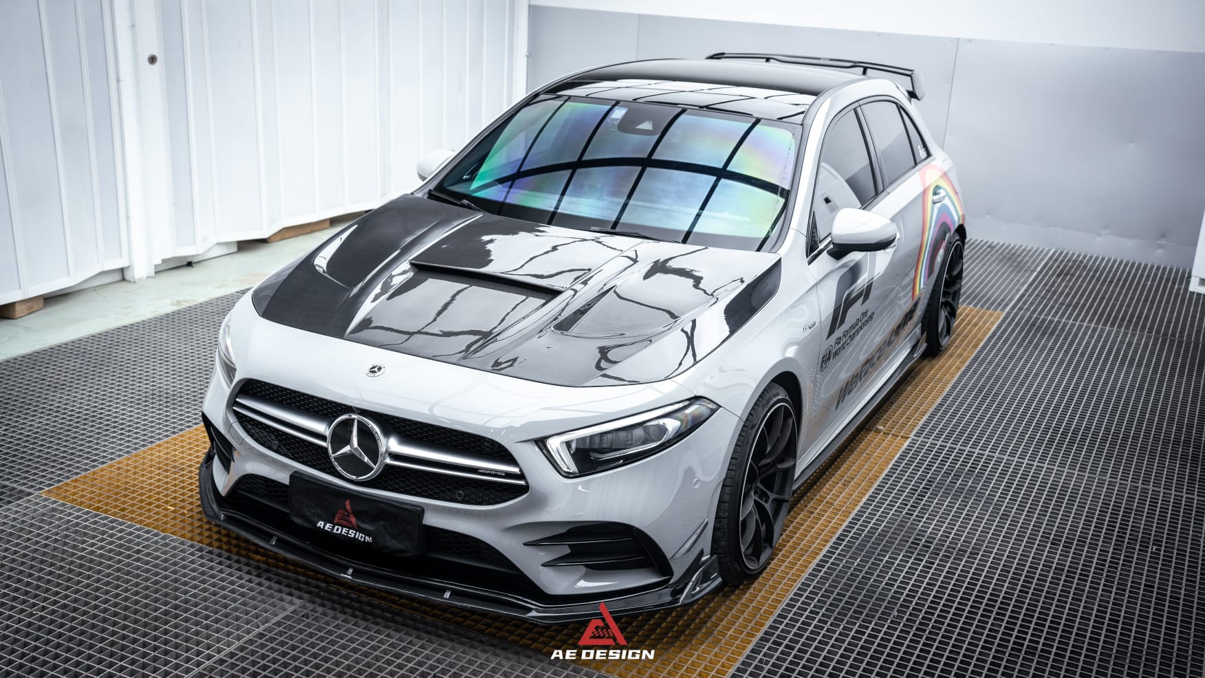 AERO DESIGN - MERCEDES BENZ A CLASS W177 A35 / A45 CARBON FIBRE FRONT LIP SPLITTER - Aero Carbon UK