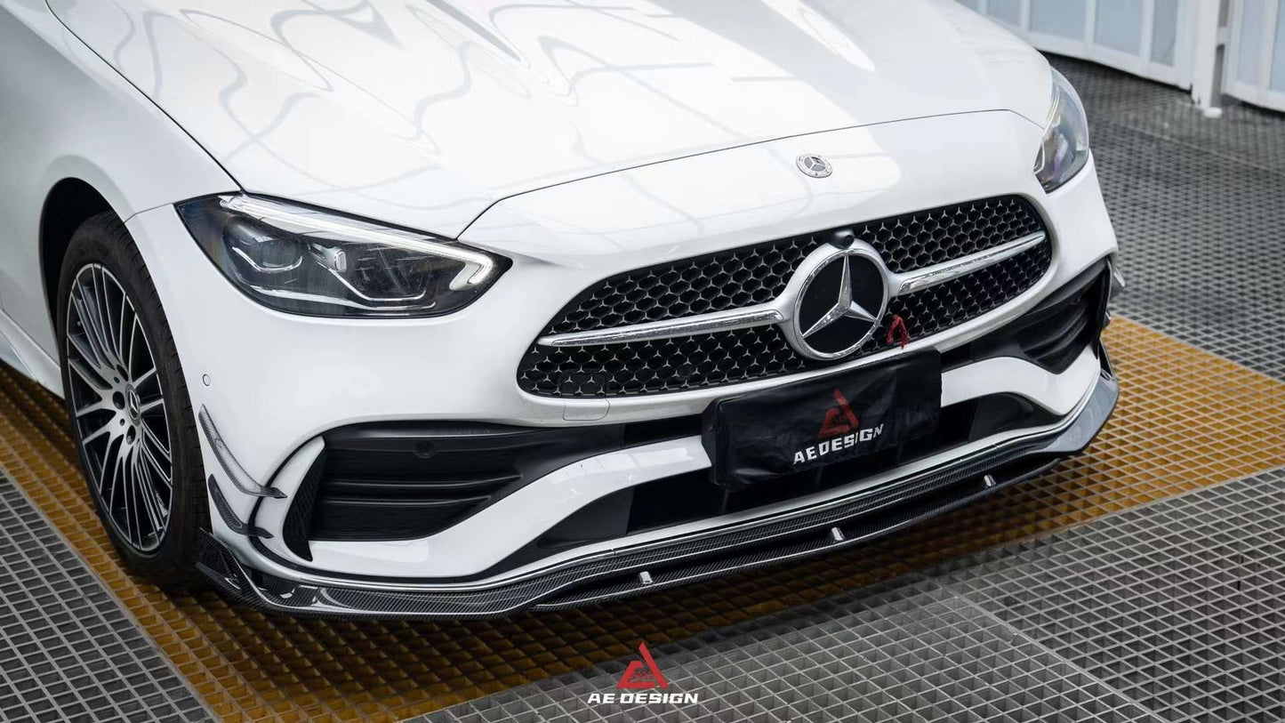 AERO DESIGN - MERCEDES BENZ C CLASS W206 4DR FRONT LIP - Aero Carbon UK