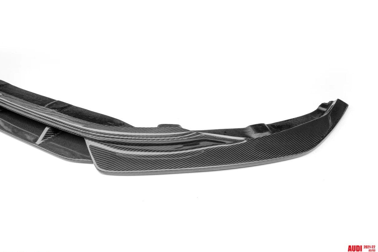 CMST - AUDI RS3 S3 A3 8Y CARBON FIBRE FRONT LIP SPLITTER - Aero Carbon UK