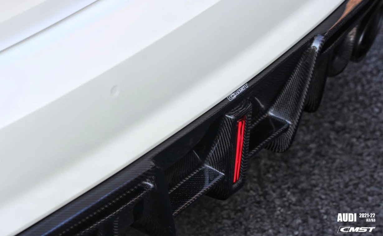 CMST - AUDI RS3 S3 A3 8Y CARBON FIBRE REAR DIFFUSER - Aero Carbon UK