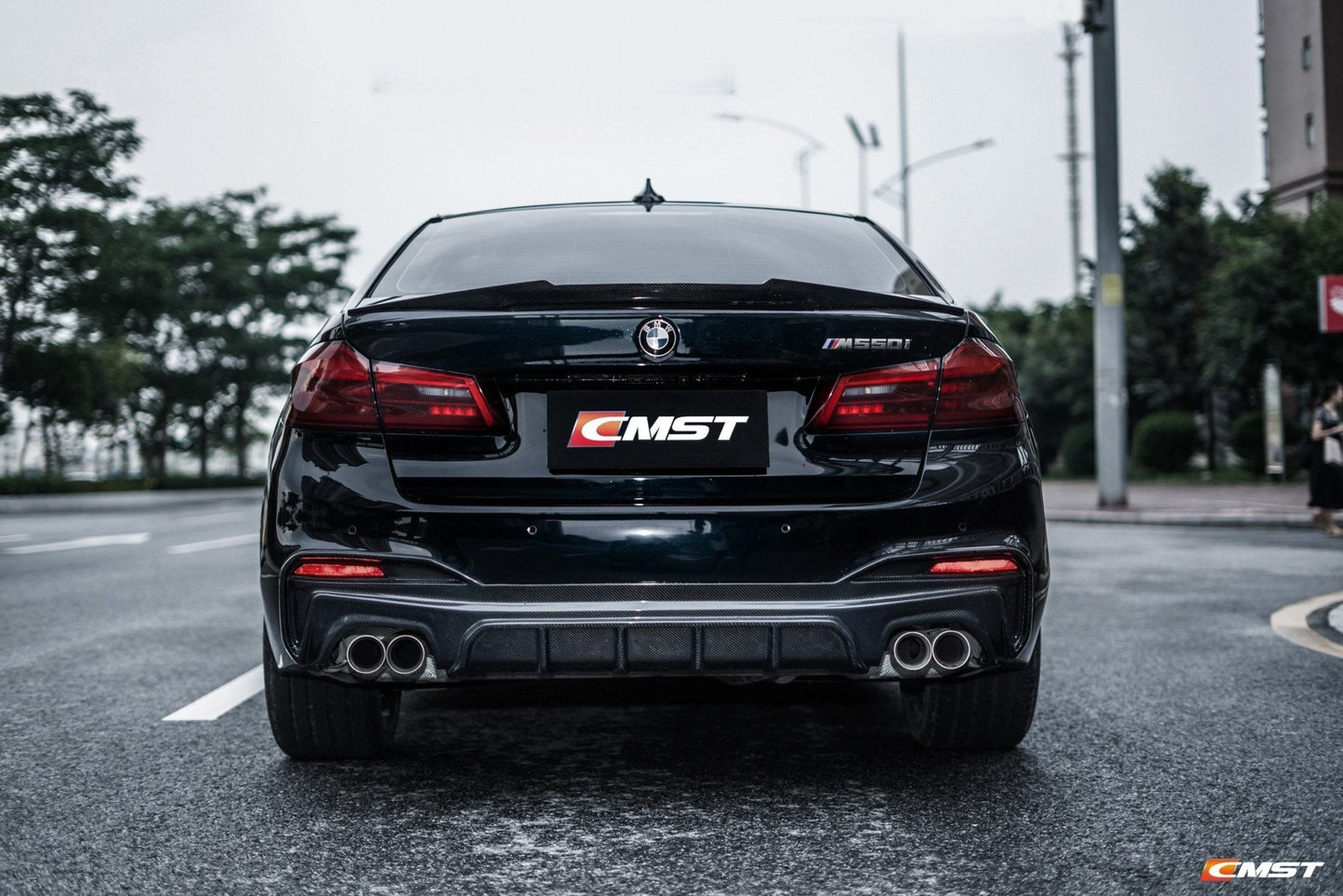 CMST - BMW 5 SERIES G30 PRE LCI CARBON FIBRE REAR DIFFUSER - Aero Carbon UK