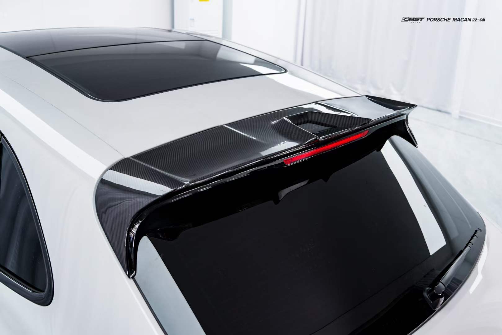 CMST - PORSCHE MACAN 2022+ DRY CARBON FIBRE REAR SPOILER - Aero Carbon UK