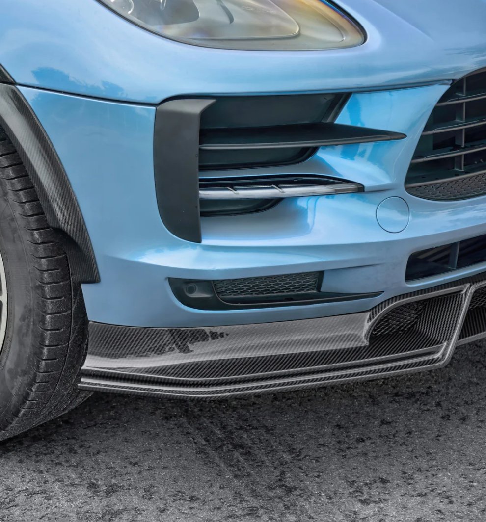 CMST - PORSCHE MACAN CARBON FIBRE FRONT LIP SPLITTER - Aero Carbon UK