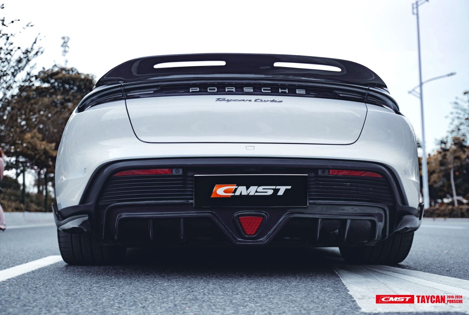 CMST - PORSCHE TAYCAN CARBON FIBRE REAR DIFFUSER - Aero Carbon UK