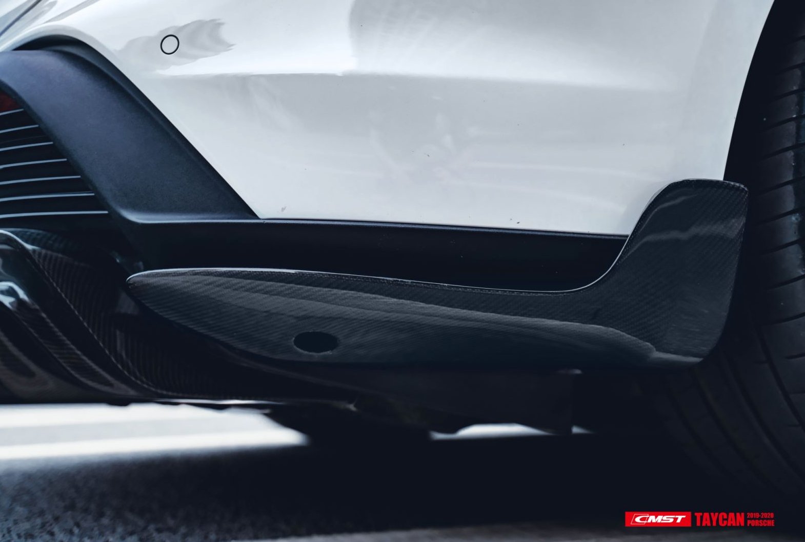 CMST - PORSCHE TAYCAN CARBON FIBRE REAR DIFFUSER - Aero Carbon UK