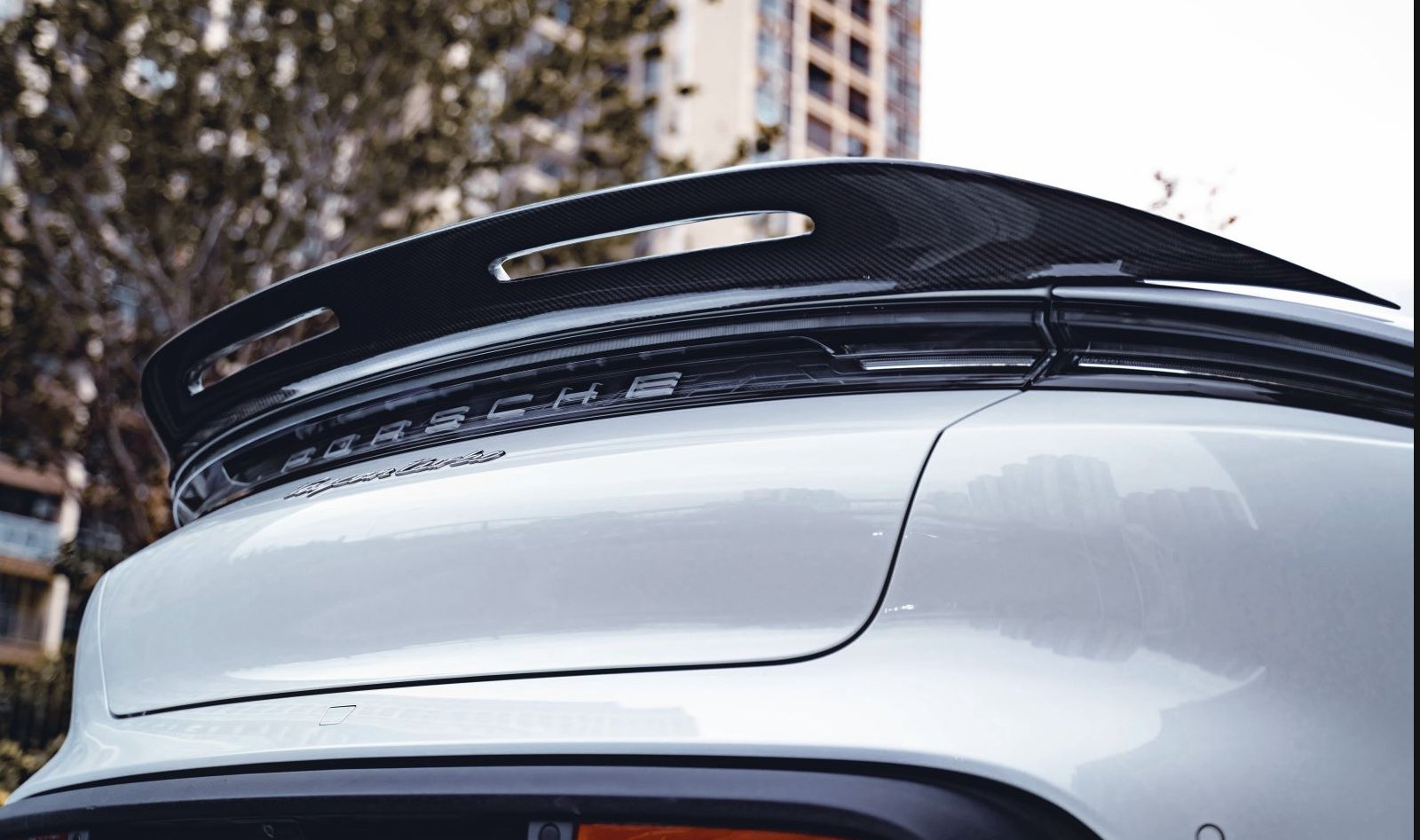 CMST - PORSCHE TAYCAN CARBON FIBRE REAR SPOILER - Aero Carbon UK