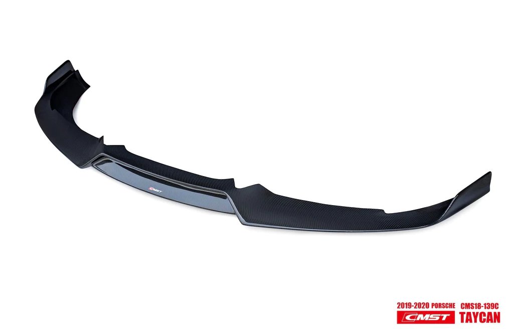 CMST - PORSCHE TAYCAN TURBO CARBON FIBRE FRONT LIP - Aero Carbon UK