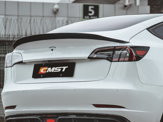 CMST - TESLA MODEL 3 CARBON FIBRE SPOILER V1 - Aero Carbon UK