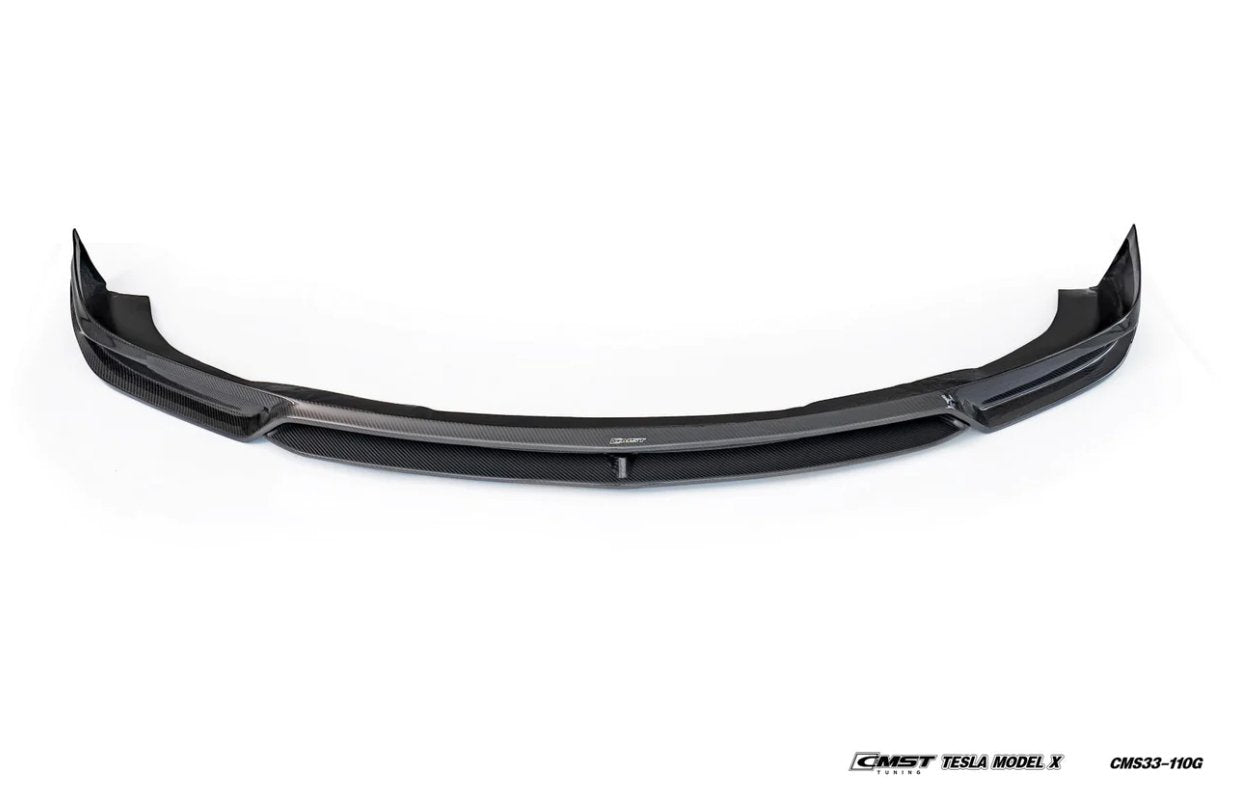 CMST - TESLA MODEL X CARBON FIBRE FRONT LIP SPLITTER - Aero Carbon UK