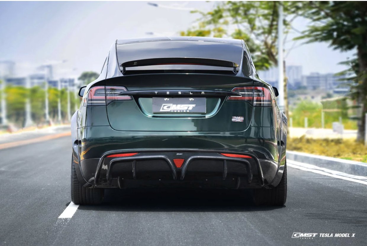 CMST - TESLA MODEL X CARBON FIBRE LED DIFFUSER - Aero Carbon UK