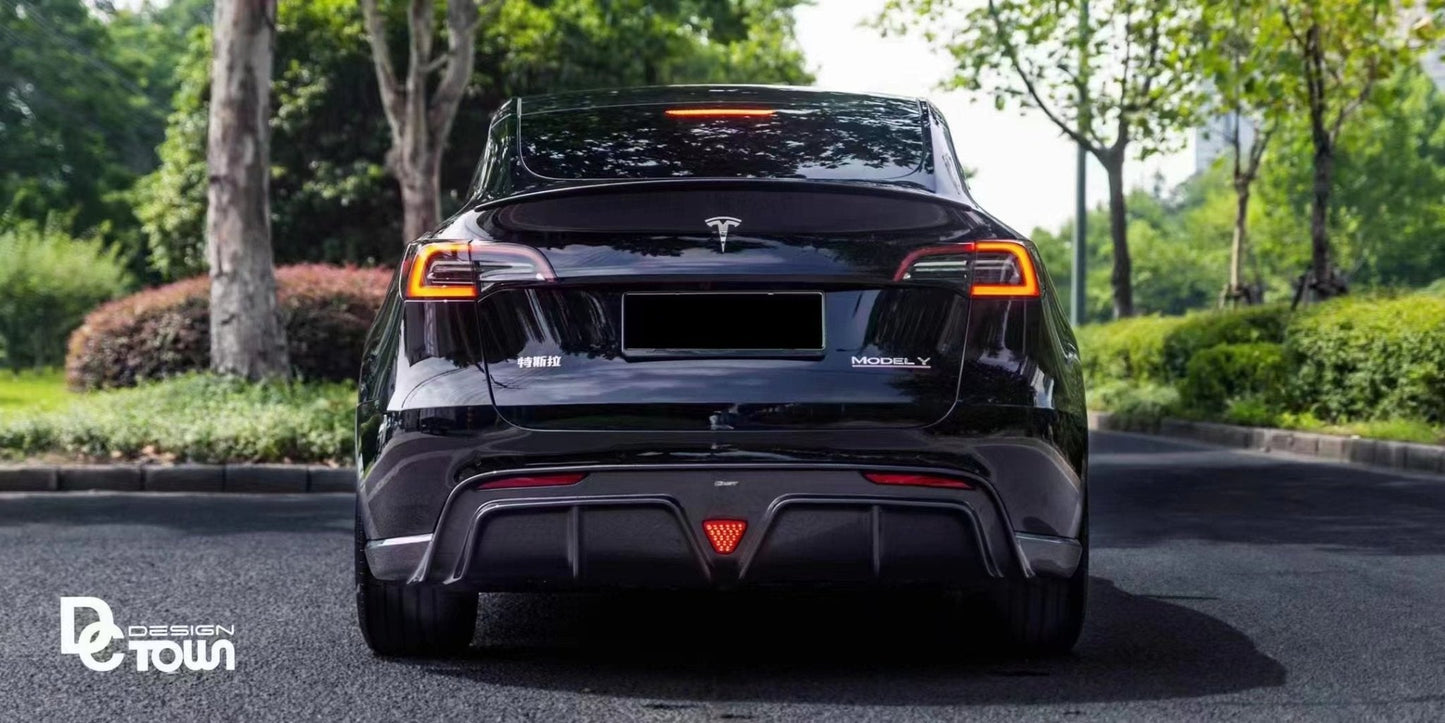 CMST - TESLA MODEL Y CARBON FIBRE DIFFUSER V2 - Aero Carbon UK