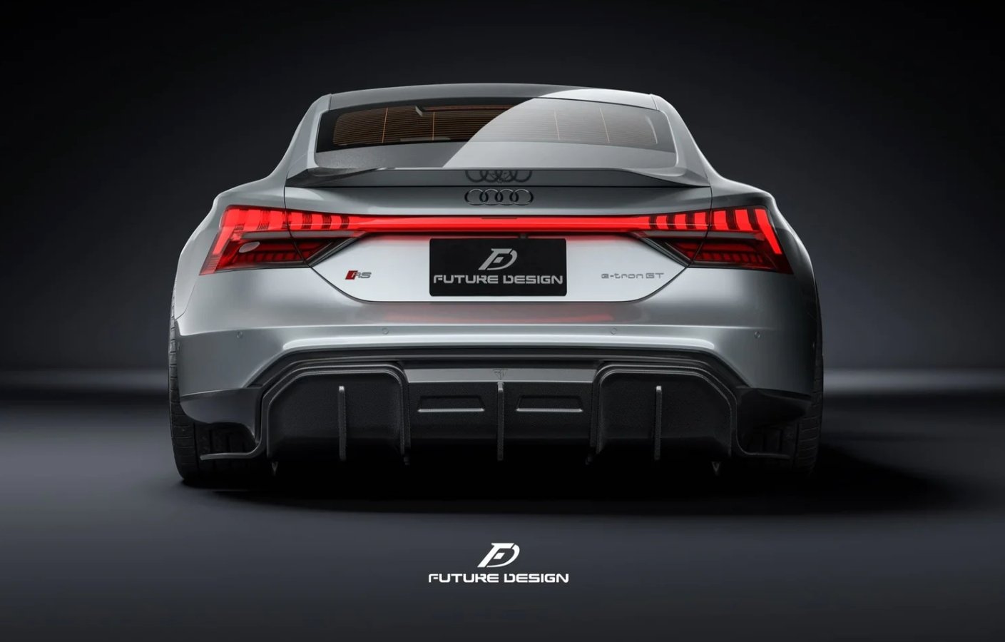 FUTURE DESIGN - AUDI E-TRON GT DRY CARBON FIBRE REAR DIFFUSER - Aero Carbon UK