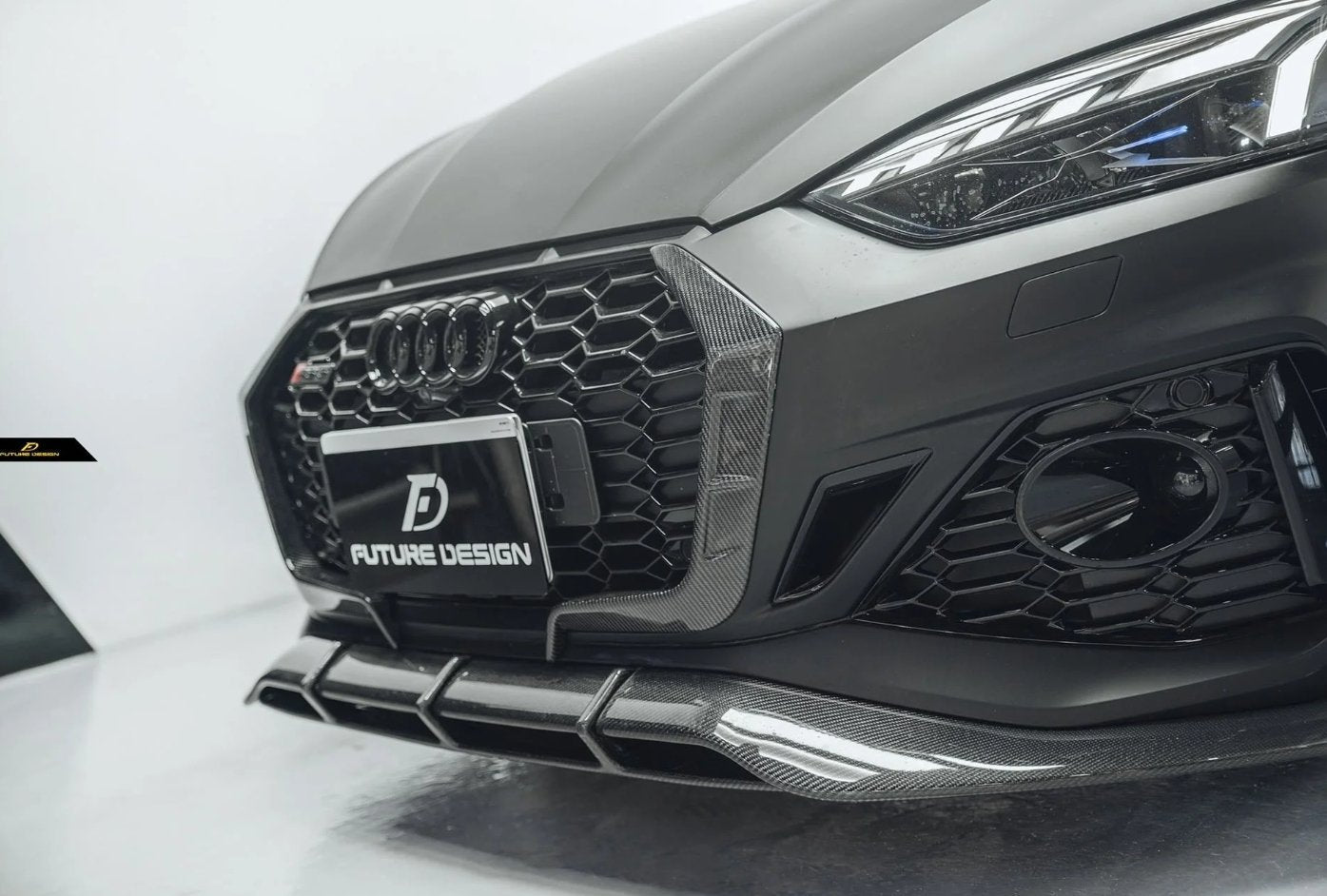 FUTURE DESIGN - AUDI RS5 B9.5 2020+ CARBON FIBRE FRONT LIP - Aero Carbon UK