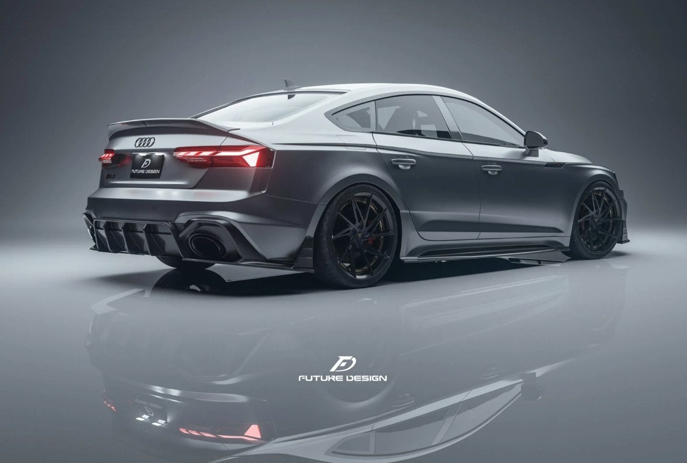 FUTURE DESIGN - AUDI RS5 B9.5 2020+ CARBON FIBRE SIDE SKIRTS - Aero Carbon UK