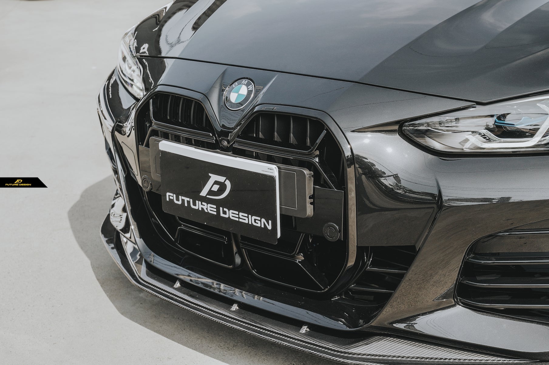 FUTURE DESIGN - BMW 4 SERIES G26 GRAN COUPE / I4 G26 CARBON FIBRE FRONT LIP - Aero Carbon UK