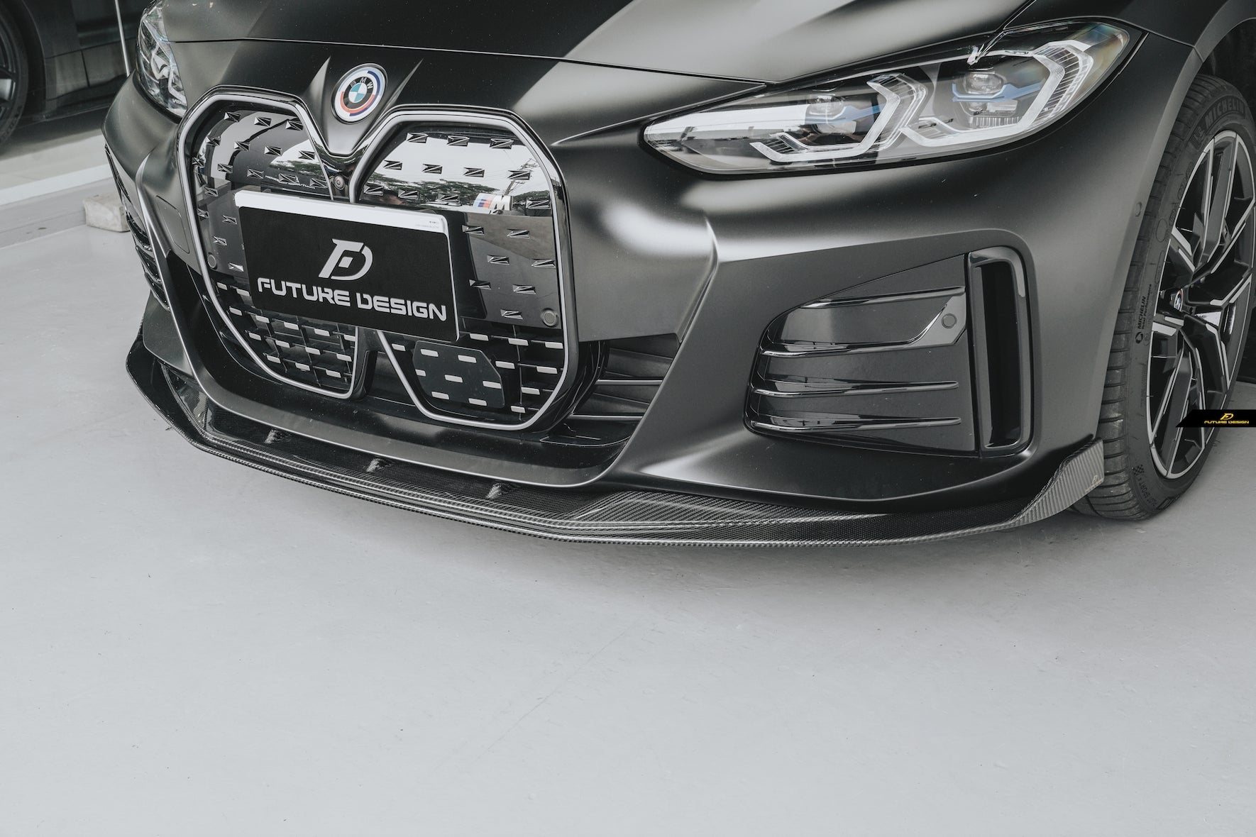 FUTURE DESIGN - BMW 4 SERIES G26 GRAN COUPE / I4 G26 CARBON FIBRE FRONT LIP - Aero Carbon UK