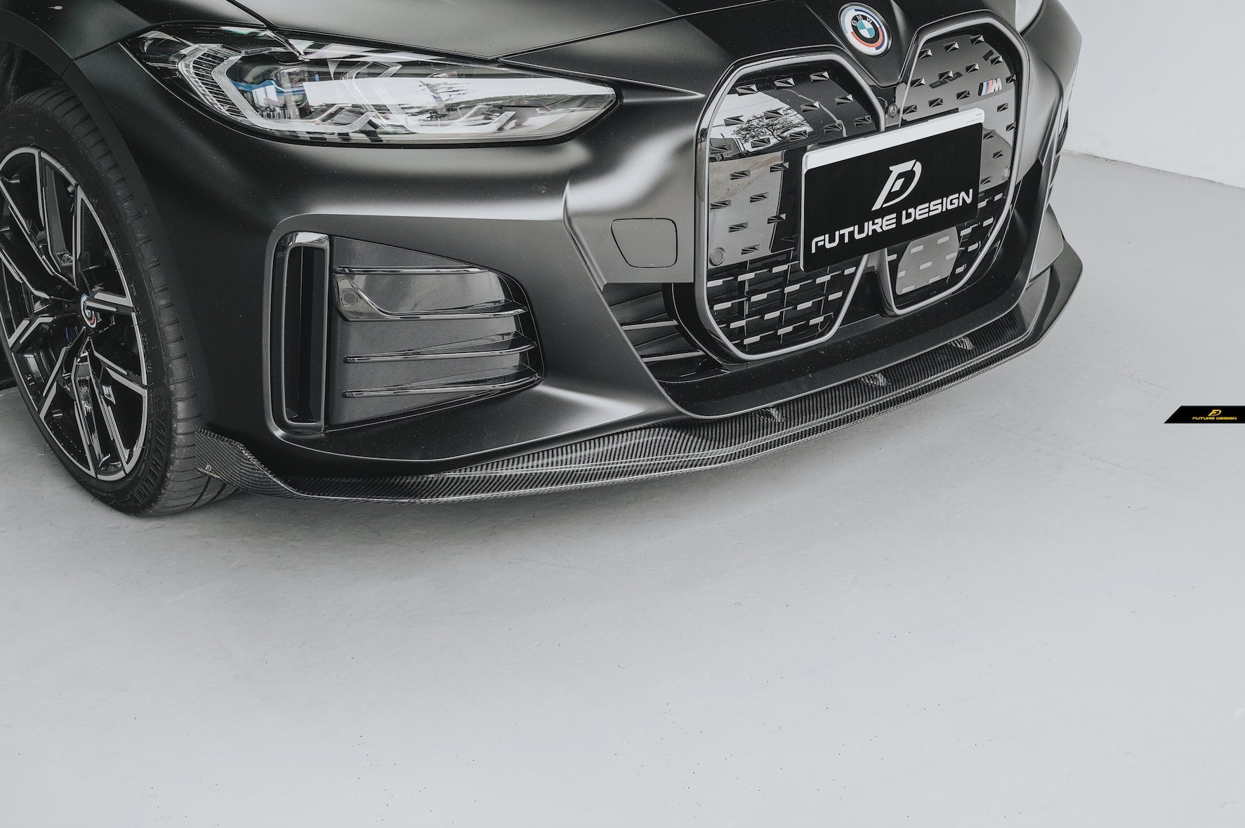 FUTURE DESIGN - BMW 4 SERIES G26 GRAN COUPE / I4 G26 CARBON FIBRE FRONT LIP - Aero Carbon UK