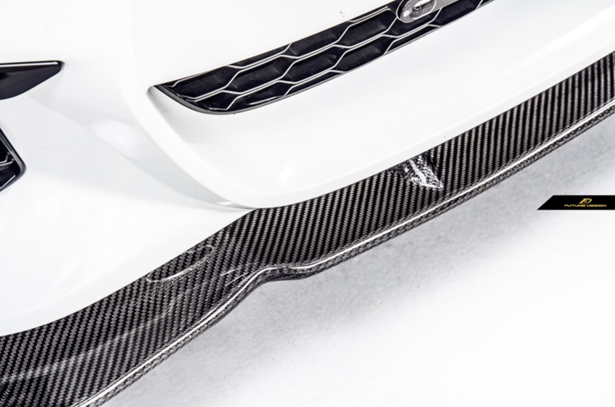 FUTURE DESIGN - BMW 5 SERIES G30 PRE LCI CARBON FIBRE FRONT LIP ( FD STYLE ) - Aero Carbon UK