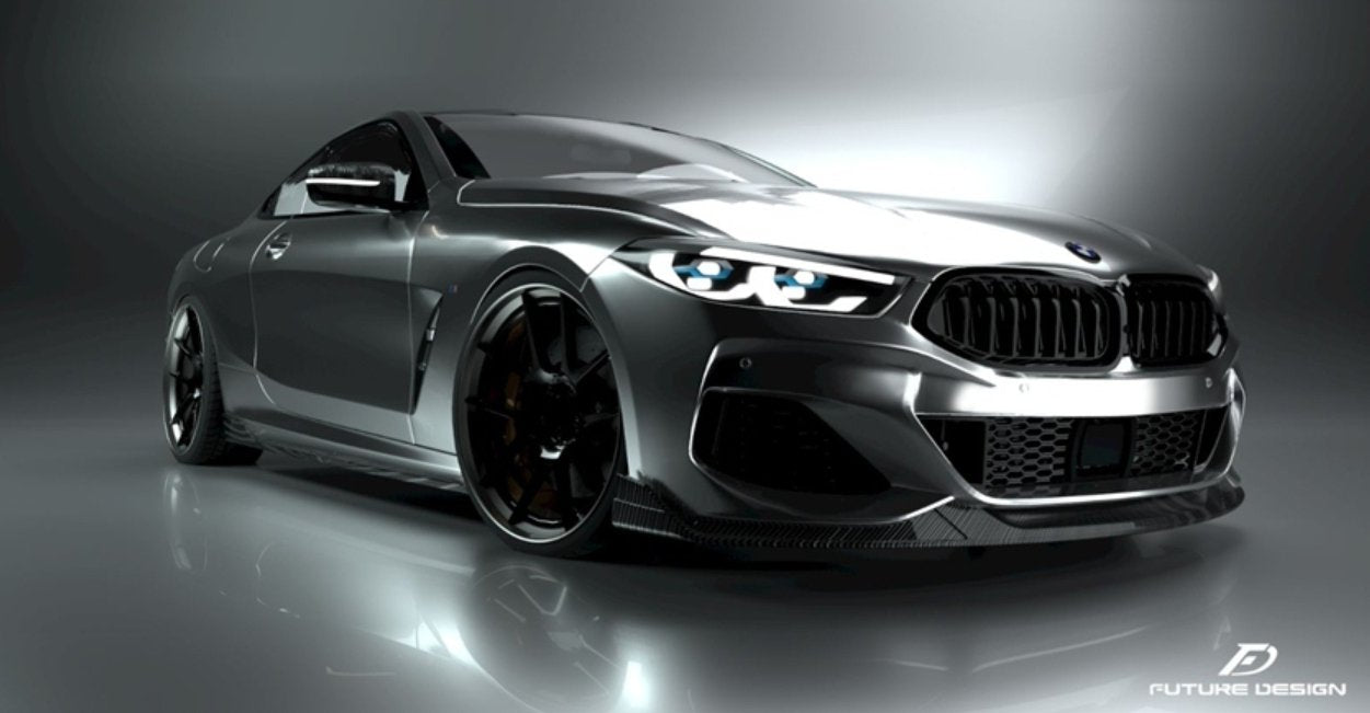 FUTURE DESIGN- BMW 8 SERIES G14 G15 G16 CARBON FIBRE FRONT LIP - Aero Carbon UK