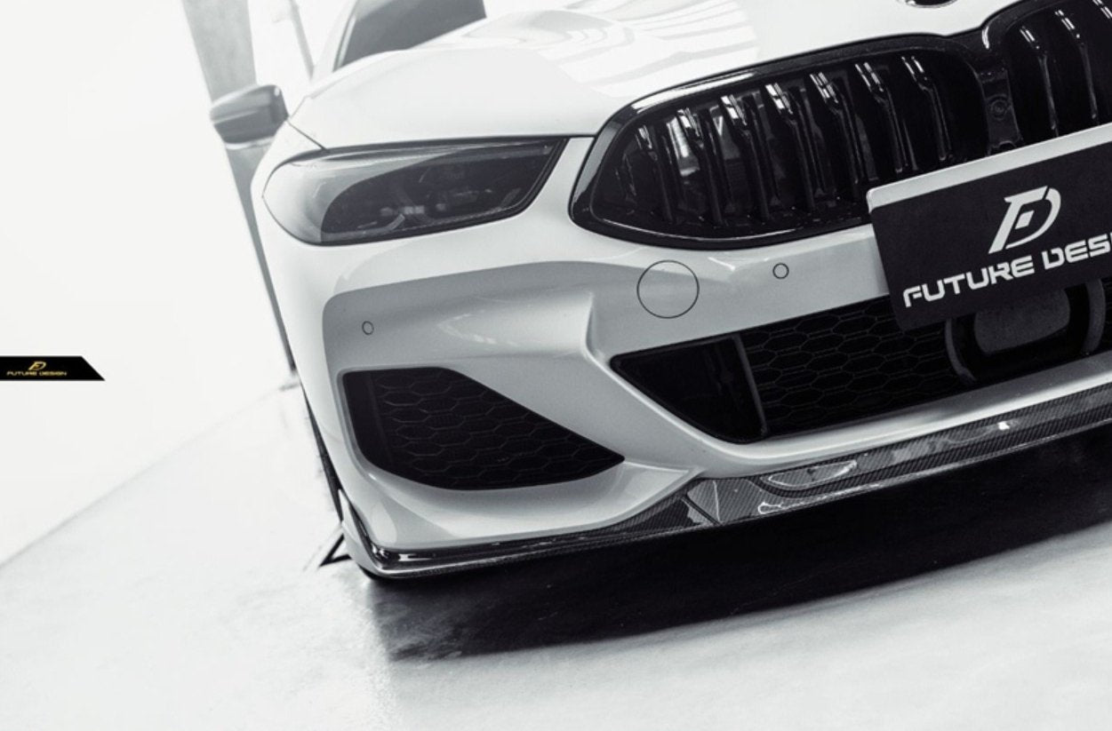 FUTURE DESIGN- BMW 8 SERIES G14 G15 G16 CARBON FIBRE FRONT LIP - Aero Carbon UK