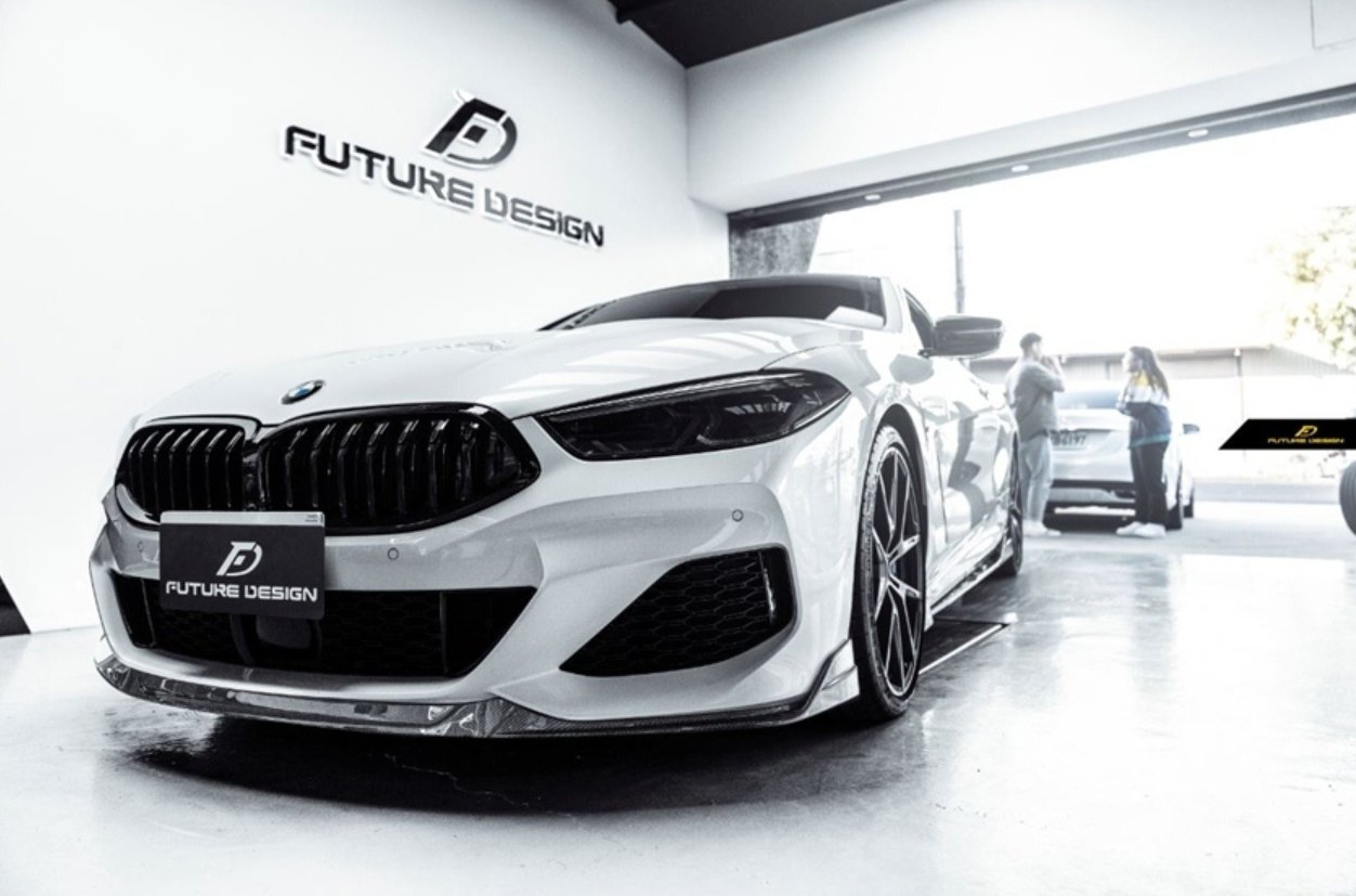 FUTURE DESIGN- BMW 8 SERIES G14 G15 G16 CARBON FIBRE FRONT LIP - Aero Carbon UK