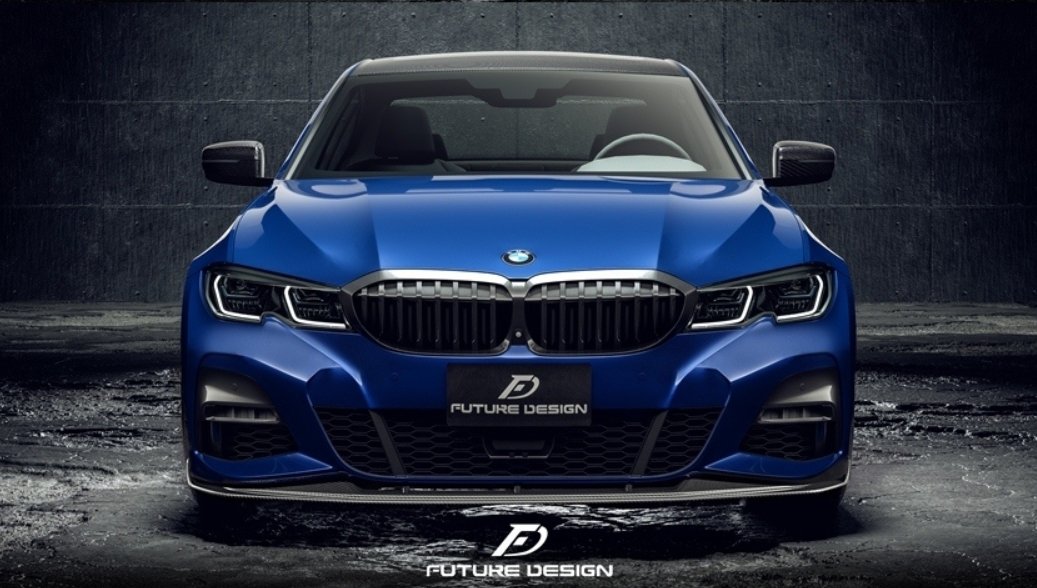 FUTURE DESIGN - BMW G20 3 SERIES CARBON FIBRE FRONT LIP GT STYLE - Aero Carbon UK